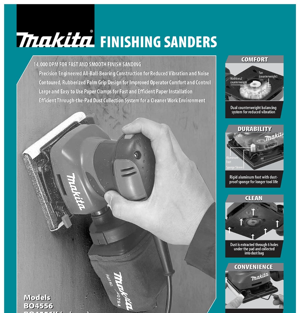 Makita BO4556 Finishing Sander