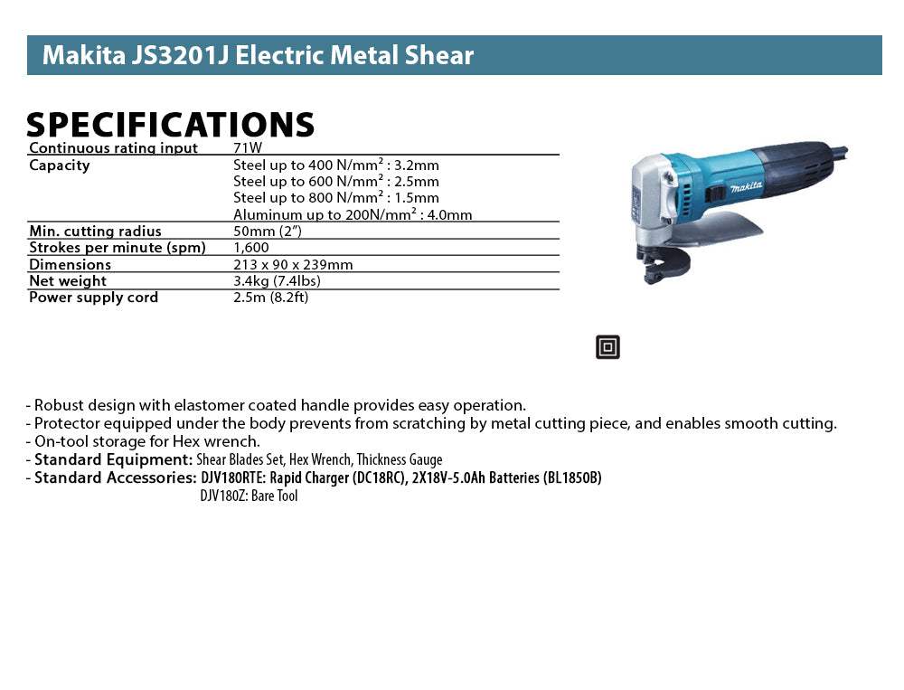 Makita JS3201J Electric Shear