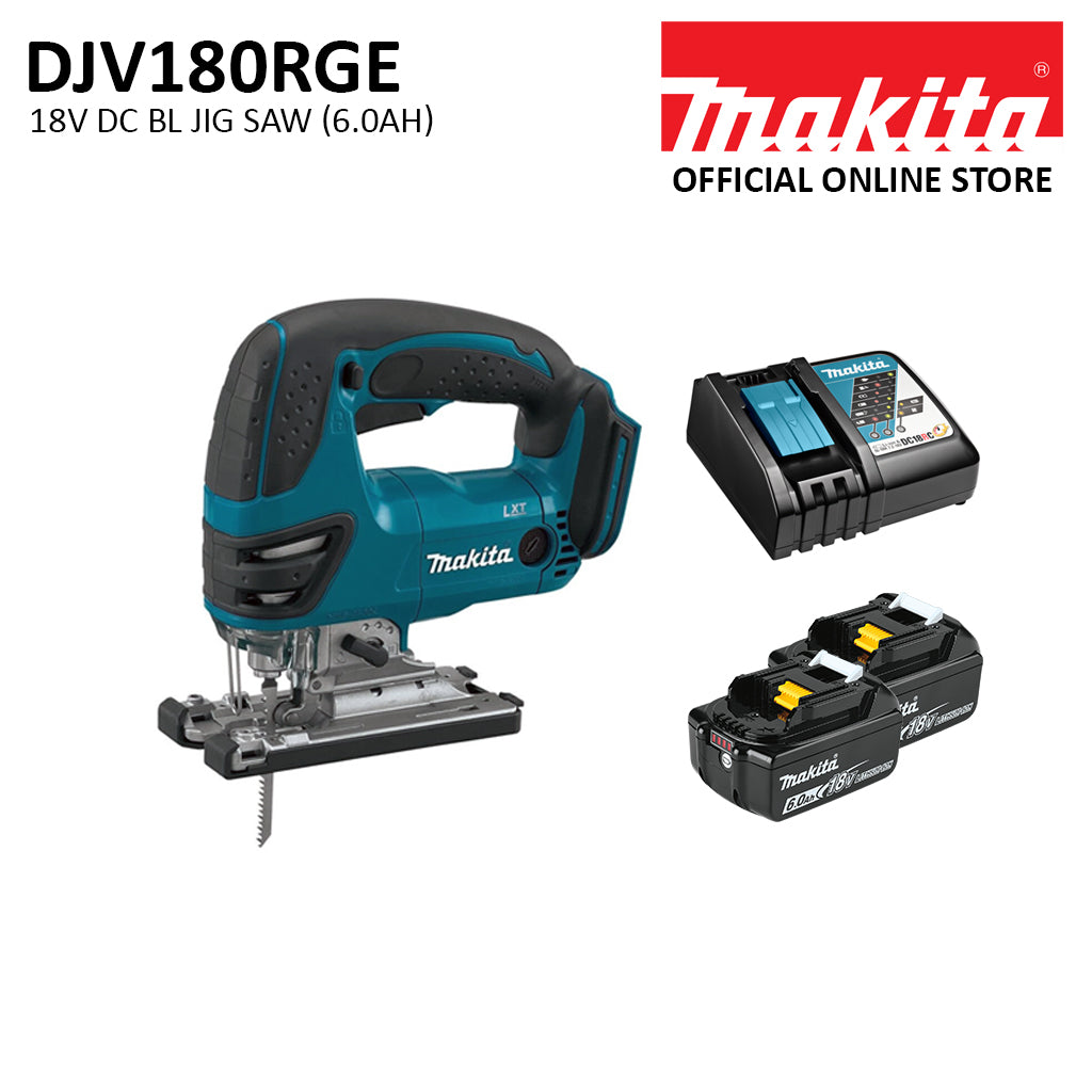 Makita DJV180RGE 18V Cordless Jig Saw (6.0 Ah)