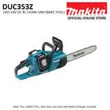 Makita DUC353Z 18V+18V Cordless Brushless Chain Saw 350MM (Bare Tool)