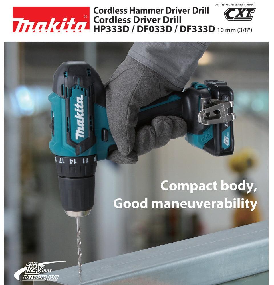 Makita DF333DXE Drill Driver Kit (12V)