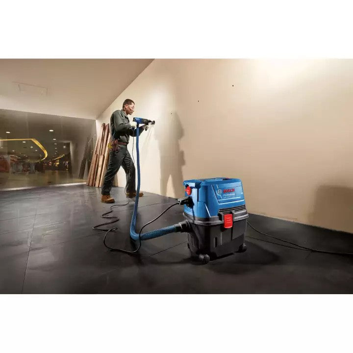 Bosch GAS 15 PS Wet & Dry Vacuum Cleaner with HEPA filter