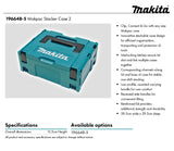 Makita MAKPAC 2 Toolbox Storage