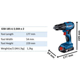 Bosch GSB 185-LI Cordless Brushless Impact Drill