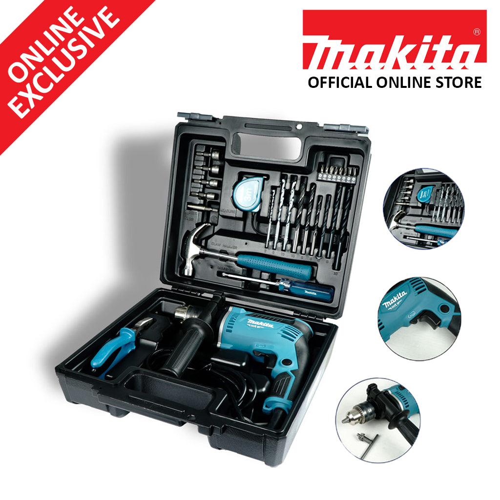 Makita MT M8103KX2B Impact Drill Kit (26PCS Accessories)