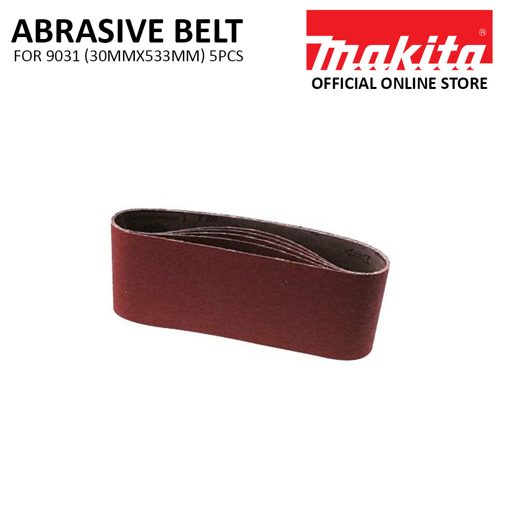 Makita Abrasive Belt For 9031 (30MM x 533MM) 5Pcs