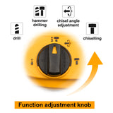 INGCO 800W Rotary Hammer Drill with 3 Drills and 2 Chisels RGH9028-2