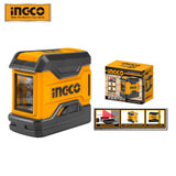 INGCO 50 Feet Horizontal and Vertical Cross-Line Laser Level Self-Leveling HLL156508