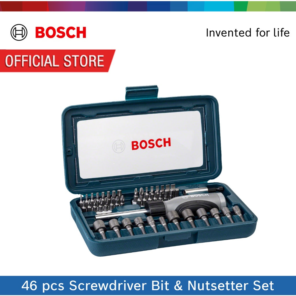 Bosch 46 pcs Screwdriver Bit & Nutsetter Set (Online Exclusive)