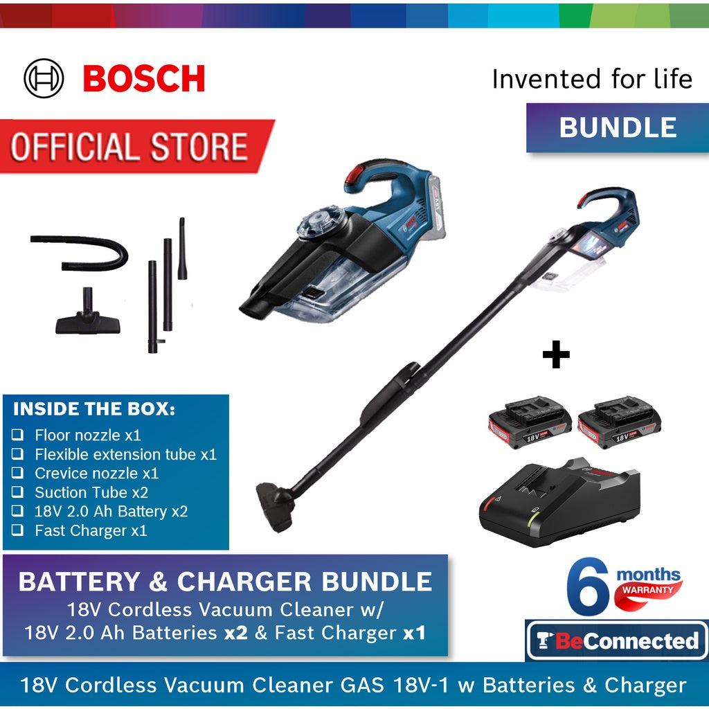 Bosch 18V Cordless Vacuum Cleaner GAS 18V-1L | 1 Year Local Warranty