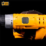 INGCO 12V 25NM Cordless Lithium-ion Drill with 1pcs Li-ion Battery, 1pc 2Hr charger, 1pcs Cr-V 65mm Bits CDLI1221