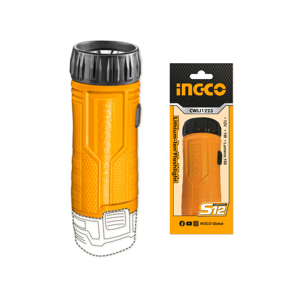 INGCO 12V Lithium-Ion Portable Flashlight CWLI1223