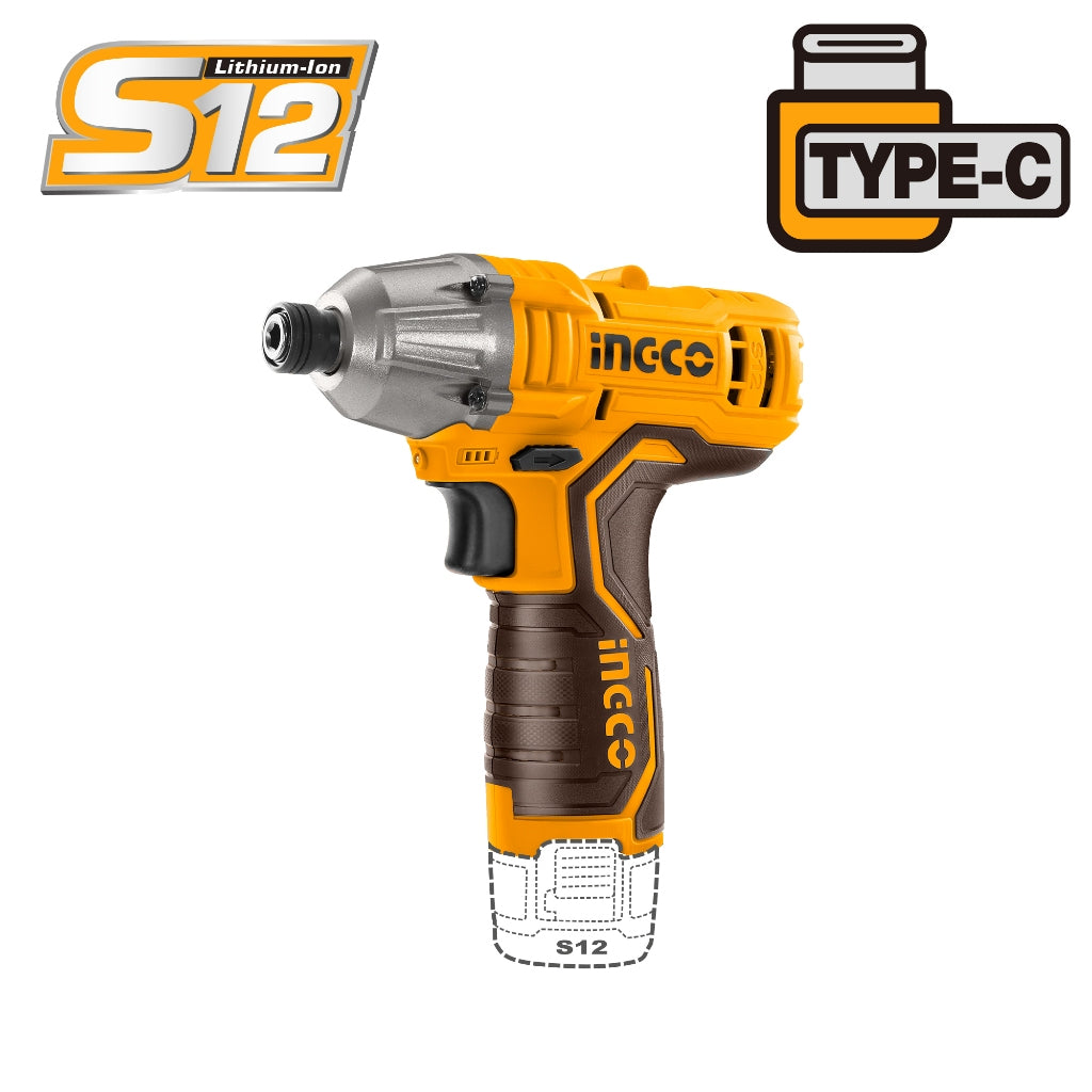 INGCO 20V Lithium-Ion Impact Driver CIRLI12015