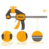 INGCO 6'' 12'' 18 '' Quick Bar Clamps HQBC01601, HQBC01602, HQBC01603