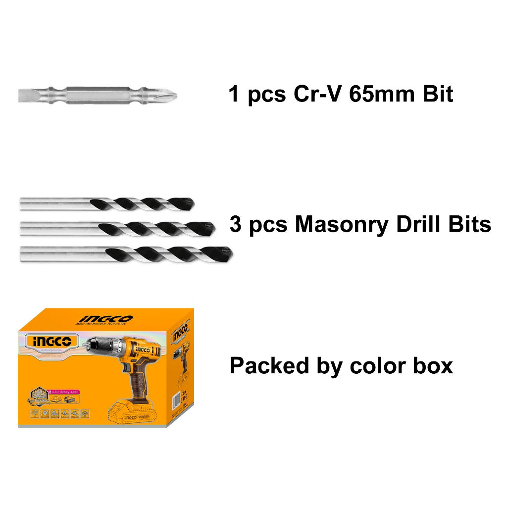 INGCO 20V Lithium-Ion Impact Drill (Bare Unit) CIDLI201455