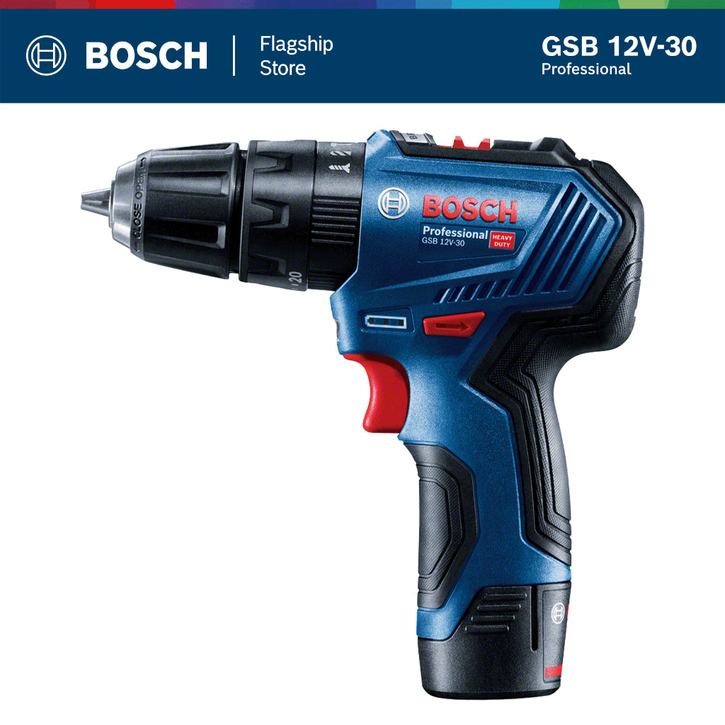 BOSCH GSB 12V-30 Cordless Impact Drill - 06019G91L1 | 1 Year Warranty