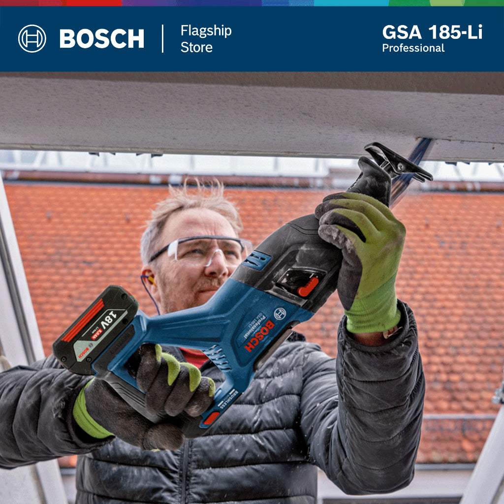 BOSCH GSA 185-LI Cordless Reciprocating Saw BITURBO - 06016C00L0 | 1 Year Warranty