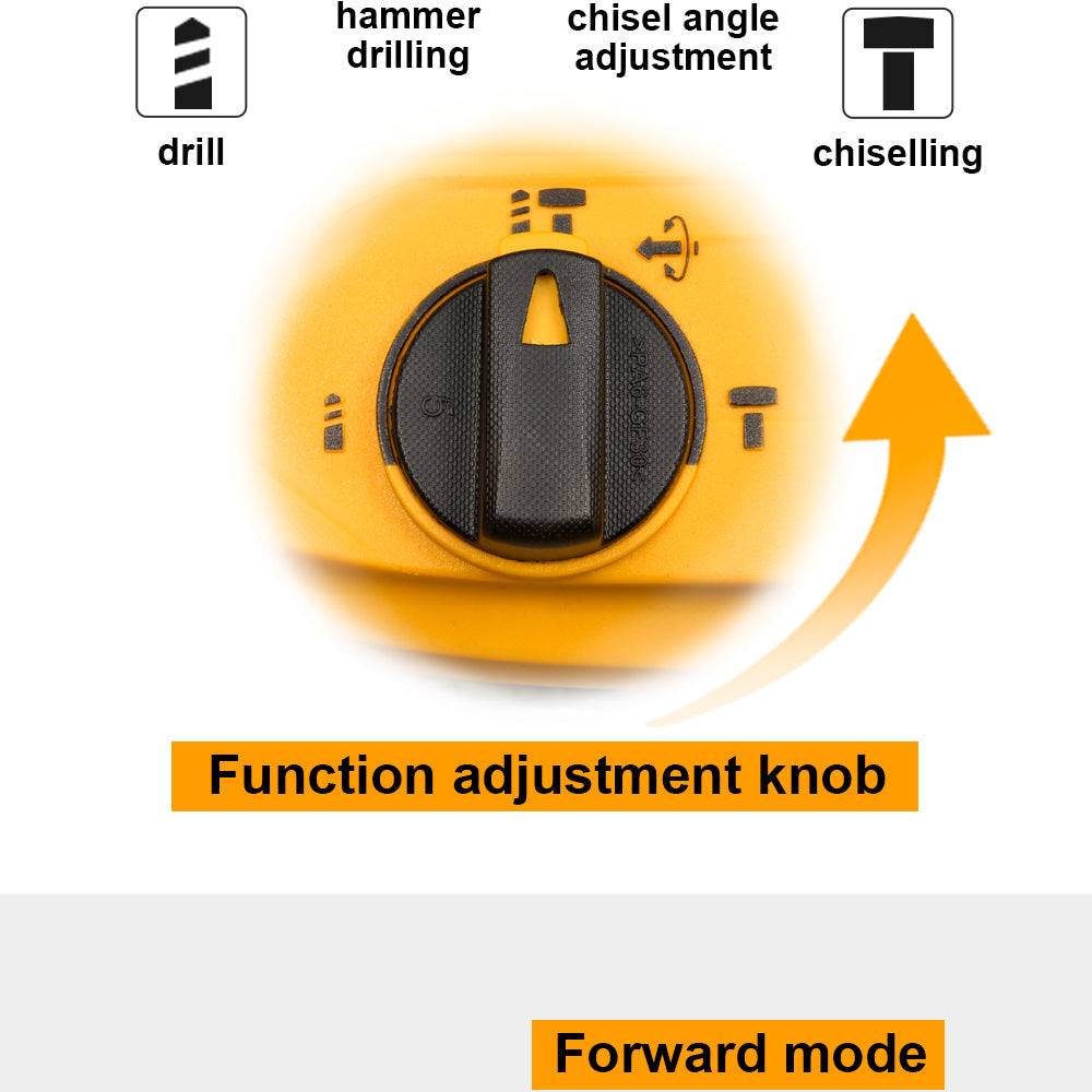 INGCO 800W Rotary Hammer Drill with 3 Drills and 2 Chisels RGH9028-2